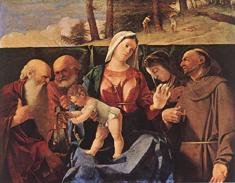 LOTTO, Lorenzo Madonna and Child with Saints France oil painting art